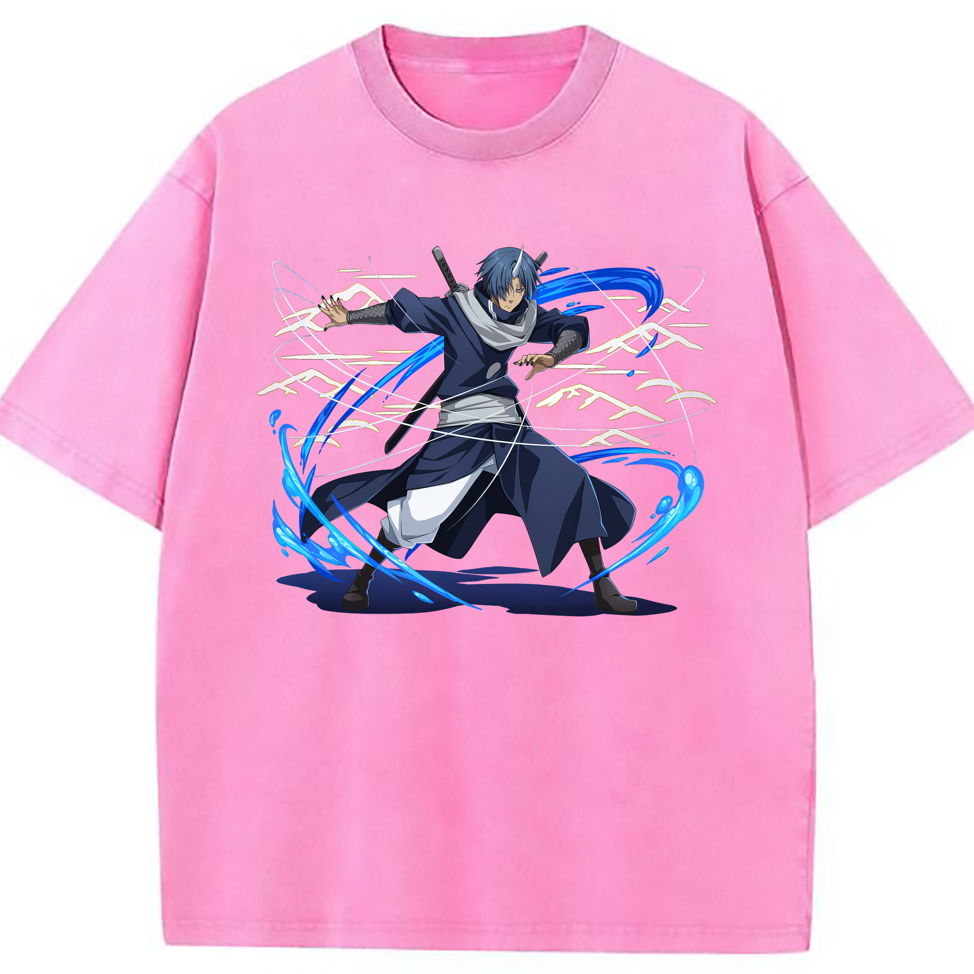 （画像用） 転スラ Regarding Reincarnated to Slime 綿100% ヴィンテージ風 半袖Tシャツ（フロントプリント）